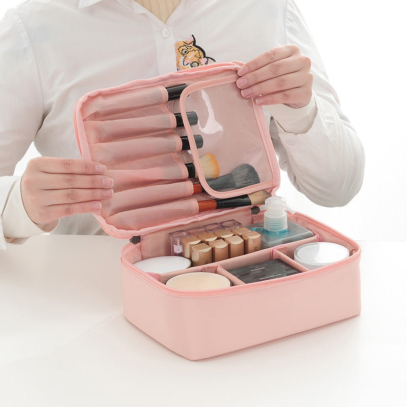Trousse de voyage eprolo pour cosmétiques, sac de rangement carré portable, sac de lavage et de stockage pour produits de beauté