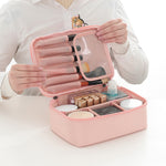 Trousse de voyage eprolo pour cosmétiques, sac de rangement carré portable, sac de lavage et de stockage pour produits de beauté
