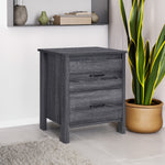 Table de nuit eprolo en bois avec tiroirs, design moderne et fonctionnel, idéale pour chambre à coucher.