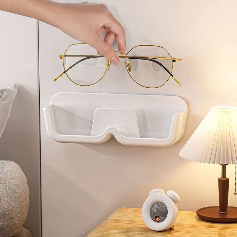 Support mural de rangement pour lunettes eprolo, boîte de stockage décorative non perforée pour lunettes de soleil.