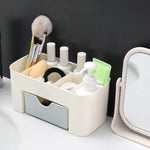 Boîte de rangement pour tiroirs de bureau eprolo, organisateur en plastique blanc pour bureau et tiroirs.