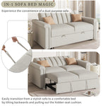 Canapé convertible U_STYLE d'eprolo avec coussin souple, lit pliant pour deux personnes, assise confortable et pratique.