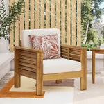 Table en acacia extérieure de marque eprolo, en bois massif avec finition naturelle visible sur l'image.