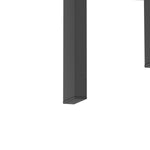 Table basse carrée moderne en verre trempé noir, table d'appoint pour salon, par eprolo