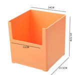 Boîte de rangement de cuisine en plastique eprolo pour vaisselle, organisée dans un placard avec couvercle.