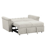 Canapé convertible en sofa doux pour deux personnes, style U_STYLE, par eprolo, avec coussins souples et fonction de lit.