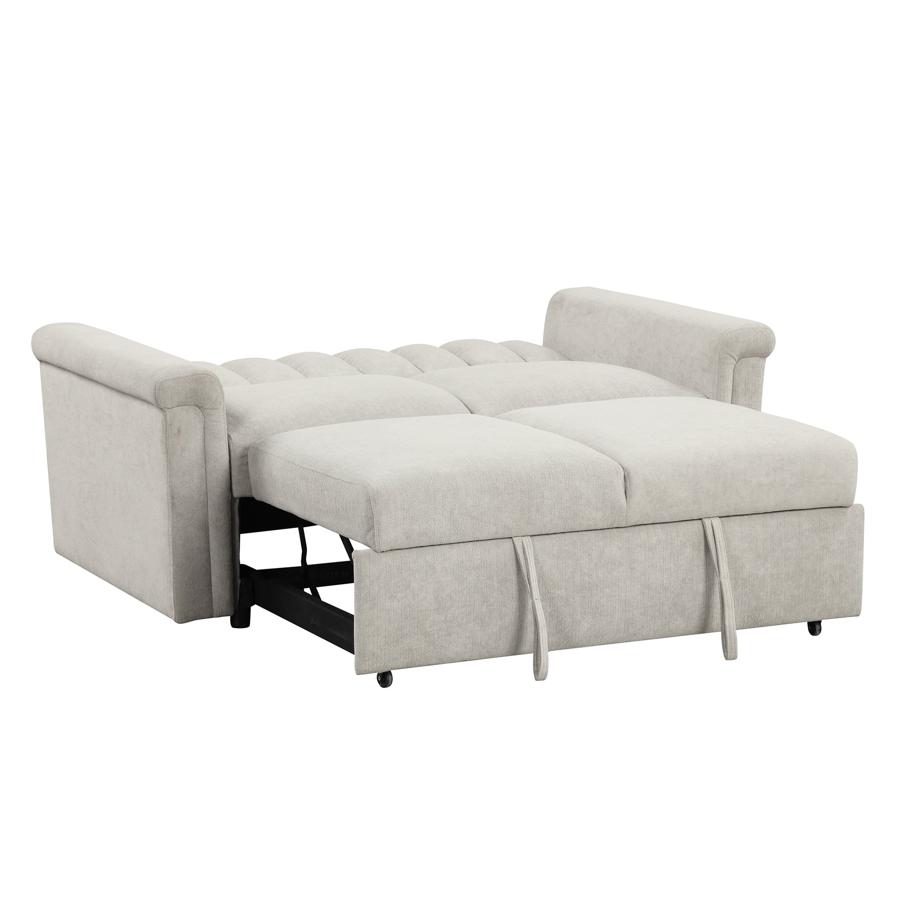 Canapé convertible en sofa doux pour deux personnes, style U_STYLE, par eprolo, avec coussins souples et fonction de lit.