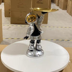 Ornement de salon en forme d'astronaute scandinave pour rangement, décoration intérieure, meuble TV ou entrée, par eprolo