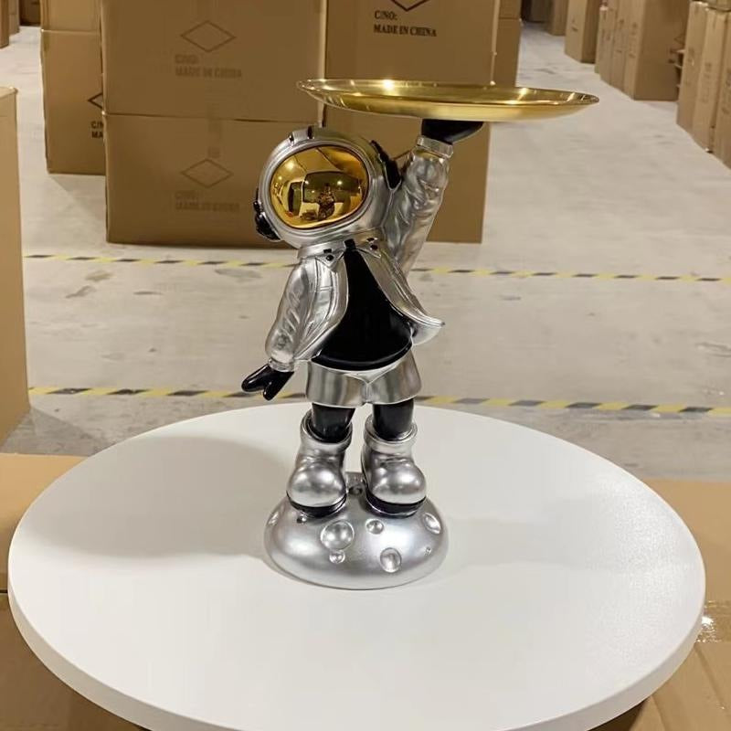 Ornement de salon en forme d'astronaute scandinave pour rangement, décoration intérieure, meuble TV ou entrée, par eprolo