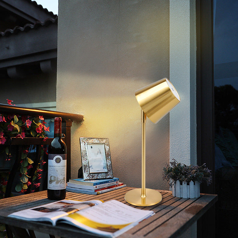 Lampe de chevet en bois massif eprolo Nordic Ins Log avec lumière rétro, design simple et élégant pour décoration intérieure.