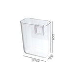 Boîte de rangement murale transparente eprolo pour téléphone portable, fixation sans vis, idéale pour dortoirs.