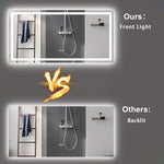 Miroir de salle de bain LED eprolo 72x36 pouces avec lumières, anti-buée et réglage de l'éclairage, miroir de vanité moderne