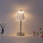 Lampe de table moderne en métal avec cristaux, lampe tactile pour chambre ou bar, ambiance romantique et créative, marque eprolo