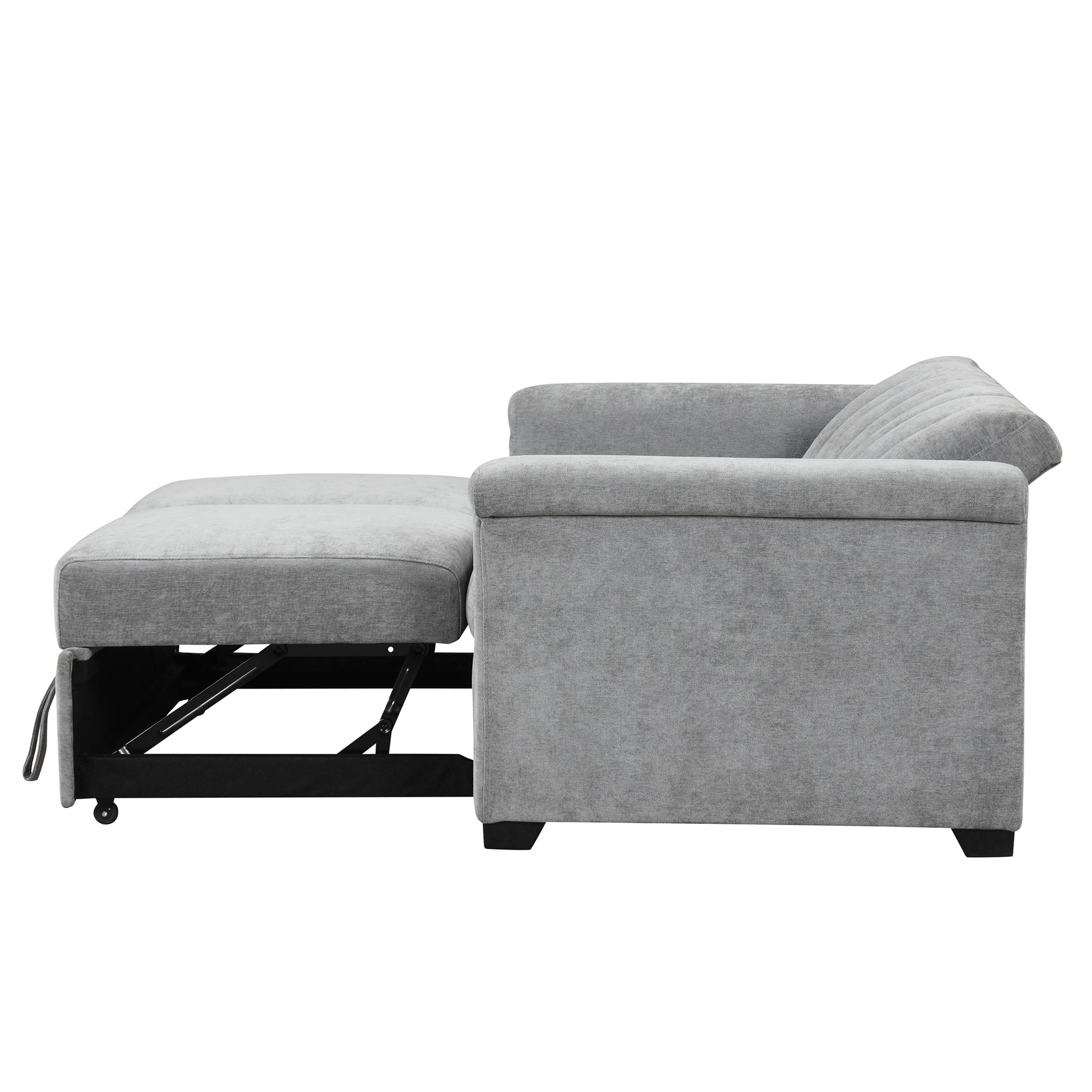Canapé convertible en coussin souple U_STYLE d'eprolo pour deux personnes, en position assise ou lit.