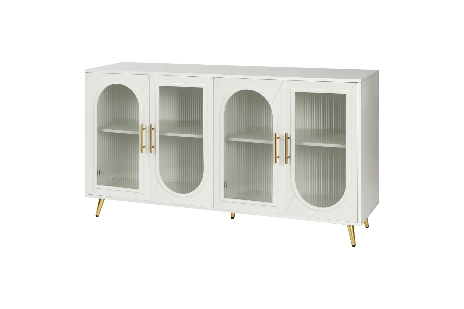 Meuble TV pour écran 65 pouces de la marque eprolo, avec espace de rangement moderne en bois foncé.