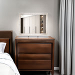 Lampe miroir LED en cristal eprolo avec lumière dimmable, éclairage moderne pour salle de bain ou décoration intérieure.