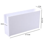 Boîte de rangement pour cuisine eprolo en plastique, idéale pour stocker la vaisselle dans un placard ou sur une table.