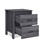 Table de nuit eprolo élégante avec finition en bois clair et espace de rangement pratique.