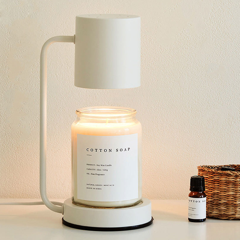 Lampe chauffe-cire moderne eprolo en métal avec réglage de l'intensité, idéale pour chambre ou salon, lumière d'ambiance.
