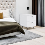Meuble de nuit moderne en acier pour salon et chambre, rangement, style contemporain, meuble eprolo.