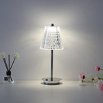 Lampe de table moderne en métal avec cristaux, lampe tactile pour chambre ou bar, ambiance romantique et créative, marque eprolo
