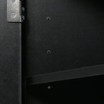 Armoire de rangement noire en forme de triangle avec étagères ajustables, meuble de salle de bain autonome de la marque eprolo