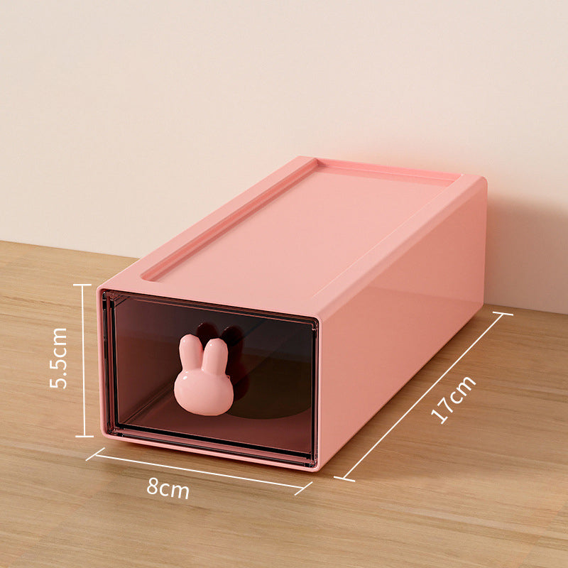 Boîte de rangement en plastique eprolo avec plusieurs tiroirs pour stockage de bureau ou maison, grande capacité et organisation pratique.