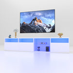 Console TV eprolo en bois avec compartiments de rangement modernes et design épuré, adaptée à tous les salons.