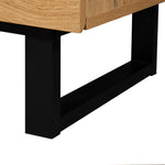 Meuble TV moderne eprolo pour téléviseur 80 pouces avec double espace de rangement, en bois élégant et contemporain.