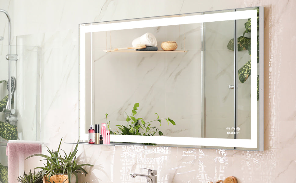 Miroir de maquillage LED pour salle de bain de 48x24 pouces, miroir lumineux moderne de la marque eprolo.