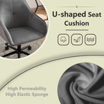 Chaise de bureau en velours eprolo moderne avec roulettes, siège vanity pour salon, chambre ou bureau d'étude.