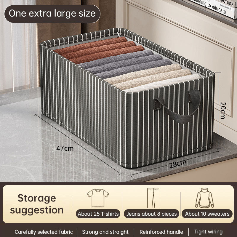 Boîte de rangement en tissu Oxford pour vêtements, avec cadre en acier, idéale pour chambre ou rangement à la maison.