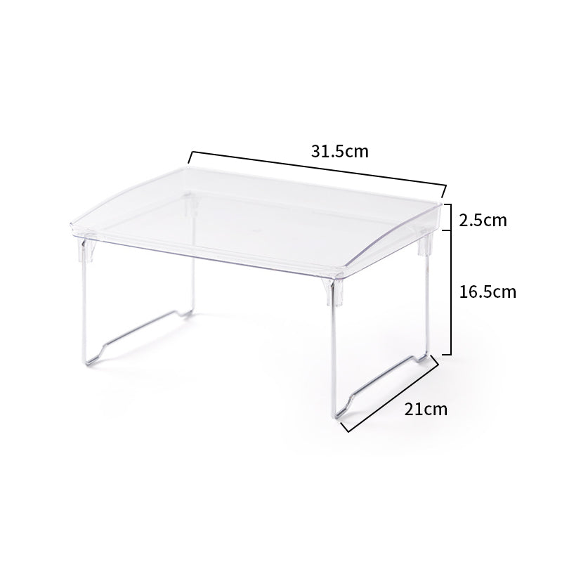 Étagère de bureau multifonction eprolo pour rangement cosmétique avec plusieurs compartiments en acier blanc