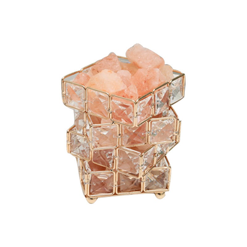 Lampe de table USB en cristal avec cube magique, éclairage d'ambiance romantique à trois couleurs, lampe de nuit pour chambre.