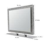 Luminaire miroir à cristaux LED eprolo avec lumières dimmables, design élégant et éclairage brillant pour décoration intérieure.