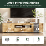 Meuble TV moderne de 70 pouces de la marque eprolo avec espace de rangement élégant et design contemporain.