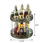Étagère rotative de rangement cosmétique eprolo avec plusieurs niveaux pour organiser produits de beauté et maquillage.