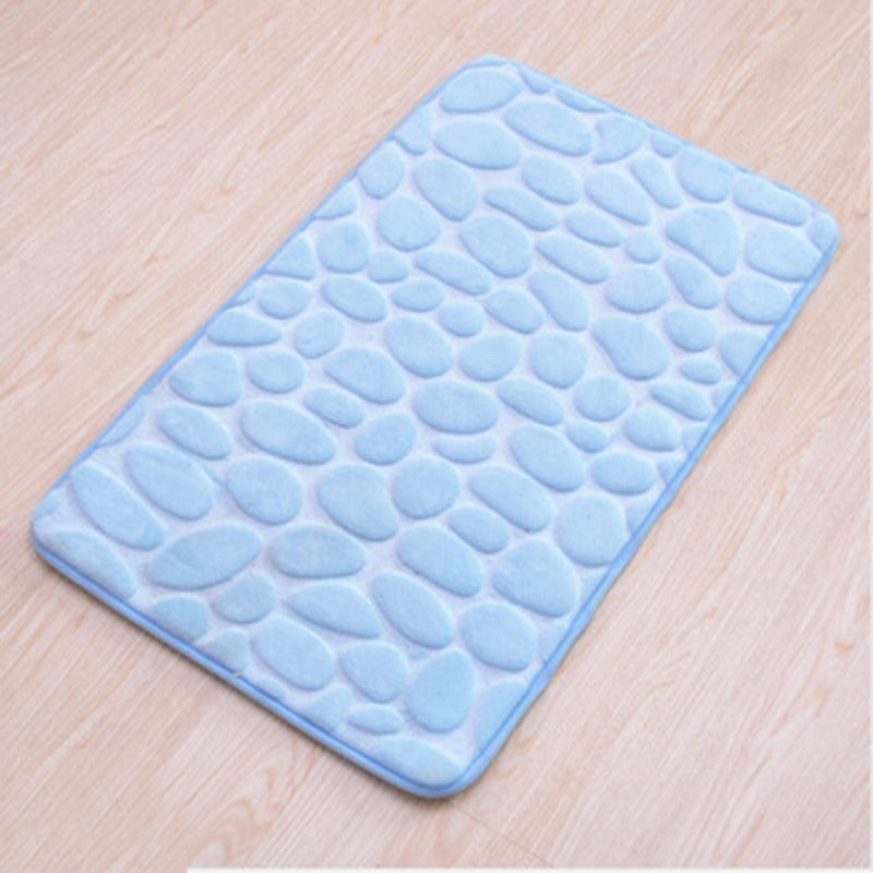 Tapis de bain eprolo en mousse à mémoire, antidérapant, motif pavé, pour lavabo, baignoire et sol de salle de bain.