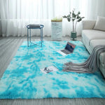 Tapis gris en peluche doux avec effet tie-dye, antidérapant, absorbant, pour salon ou chambre, de marque eprolo
