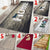 Tapis en bois imprimé "Home" de WUJIE, décor de sol lavable pour salon, chambre ou cuisine, tapis d'accueil élégant.