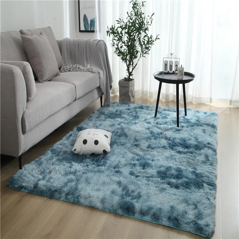 Tapis gris en peluche eprolo, doux, antidérapant, absorbant pour salon ou chambre, tapis de sol confortable et moderne.