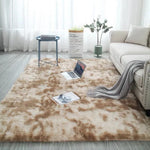 Tapis gris en peluche à tie-dye, doux, antidérapant, absorbant pour salon ou chambre, de marque eprolo.
