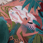Couverture multifonction Forest Dancer eprolo avec franges, idéale pour canapé ou lit, en tissu doux et élégant.