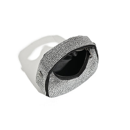 New Portable High-grade Crescent Moon Fashion Diamond Bag Acrylic Women's Bag