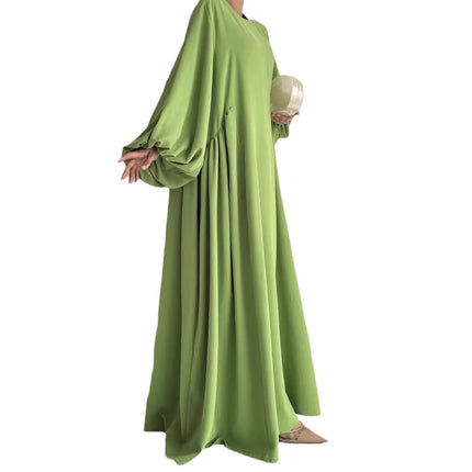 Middle East Muslim Women's Wear Plain Clothing Robe