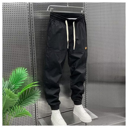 Japanese-style Retro Spring And Autumn Workwear Ankle Length Jogger Pants