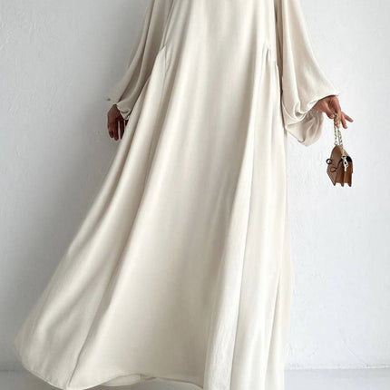 Middle East Muslim Women's Wear Plain Clothing Robe