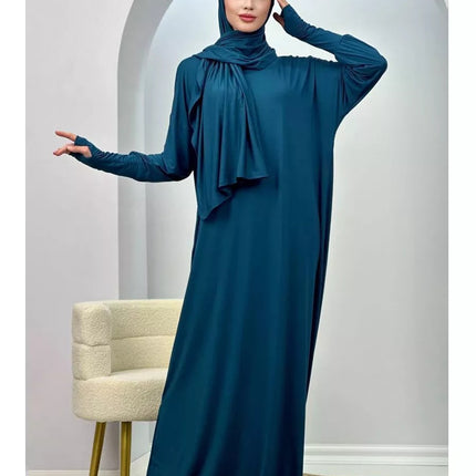 Women's Muslim Robe Polyester Fiber