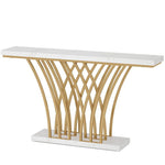 Vitrine d'entrée moderne eprolo, meuble d'entrée simple et créatif contre le mur, table de couloir élégante et fonctionnelle.