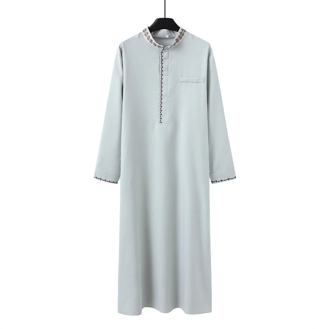 Muslim Men's Clothing Loose Lapel Fashion Robe